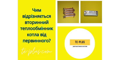 Чим відрізняється вторинний теплообмінник котла від первинного?